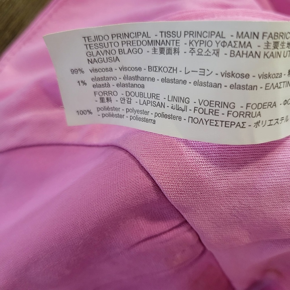 NWT ZARA  SATIN-EFFECT STRAPPY BODYSUIT Pink Size Small Ref 4661/480 - Picture 12 of 14